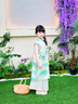 國(guó)風(fēng)女童連衣裙夏季2025新款夏裝女大童漢服裙子兒童夏款旗袍套裝 套裝【旗袍+褲子】 150 曬單實(shí)拍圖