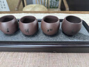 溪茗軒宜興純手工紫砂壺茶具套裝小容量朱泥西施壺養(yǎng)生壺套裝茶壺禮盒 雙色西施210cc【一壺四杯】 曬單實(shí)拍圖