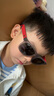 雷朋（RayBan）雷朋兒童款0RJ9069S 705987橡膠灰鏡框深灰色鏡片 尺寸48 曬單實(shí)拍圖