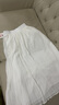 白色半身裙女夏季薄款2025新款百褶裙顯瘦氣質(zhì)傘裙雪紡a字中長裙 白色 - 長款 73cm S (26) 曬單實拍圖