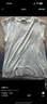美洋（MEIYANG）氣質(zhì)歐尼桑蠶絲T恤 法式簡約優(yōu)雅圓領修身短款袖上衣夏季新款t恤 白色 L 曬單實拍圖