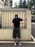 Mmlg 87mm 迷彩工裝短褲女夏季新款寬松百搭YKK拉鏈七分運動休閑褲子 綠色迷彩 S 曬單實拍圖