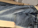 VEROMODA牛仔褲2025新款星星褲亮鉆裝飾水洗直筒褲3252005 牛仔藍色 M 曬單實(shí)拍圖