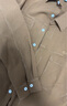 卡賓（CABBEEN）【可外穿】長(cháng)袖襯衫男2024秋季新款寬松純色潮牌外套城市輕戶(hù)外 褐色45 L /175/50 曬單實(shí)拍圖
