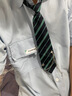 狄帝鯊學(xué)院風(fēng)DK制服襯衫男短袖痞帥夏季寬松休閑港風(fēng)日系襯衣班服一套 白色+領(lǐng)帶 L 曬單實(shí)拍圖