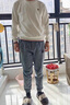 皮爾卡丹（pierre cardin）衛(wèi)衣男時(shí)尚2025冬季新款潮流休閑白色長(zhǎng)袖t恤男加絨秋裝上衣 白色 常規(guī) XL 130-145斤 曬單實(shí)拍圖