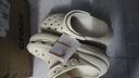 CORCS CROCS 泡芙洞洞鞋男女士休閑厚底拖鞋夏季包頭涼鞋戶外沙灘鞋男女涼鞋 骨白色泡芙 36 曬單實(shí)拍圖