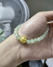 周六福黃金轉運珠女3D硬金本命財福靈蛇葡萄石手串定價(jià)T 0.79g 曬單實(shí)拍圖