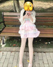 薇戀夢(mèng)嵐洛麗塔lolita春秋甜妹公主裙法式初戀奶甜蓬蓬蛋糕裙收腰lo蘿莉塔 連衣裙 沒(méi)有包包 S 曬單實(shí)拍圖