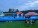 馳笠充氣水池超大型游泳池戶(hù)外滑梯玩兒童小型戲水池水上樂(lè )園圓型定做 加厚3*4米 高30cm水池 曬單實(shí)拍圖