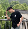 260g重磅純棉t恤男士短袖圓領(lǐng)上衣服韓版寬松全棉半袖純色打底衫T 白色 3XL 曬單實拍圖