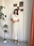 GUQIAN粗跟高跟鞋女新款2025年國(guó)風(fēng)復(fù)古涼鞋百搭法式仙女配裙子瑪麗珍鞋 米白色 37 (235mm) 曬單實(shí)拍圖