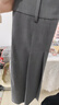 范思藍恩范思藍恩減齡學(xué)院風(fēng)百褶裙女2025春裝高腰顯瘦百搭a字半身裙1057 灰色(長(cháng)款） S 曬單實(shí)拍圖
