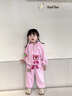 咭卡咭為女童套裝春秋2025新款洋氣兒童小女孩衣服1-3寶寶衛(wèi)衣兩件套4-6歲 桃粉色 常規(guī) 春秋套裝 120 cm碼建議5-6歲(身高115左右） 曬單實拍圖