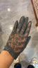 芭布笛女士真皮皮手套女款蕾絲開(kāi)車(chē)騎車(chē)春夏季羊皮短款觸屏修手薄款 曬單實(shí)拍圖