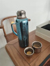 Pritea 機(jī)械顯溫全鈦杯純鈦保溫杯男鈦合金大容量悶泡茶水分離杯 800ml手柄-鈦晶油畫-藍(lán) 曬單實拍圖