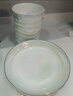 嘉蘭陶瓷碗家用加厚吃飯碗簡(jiǎn)約北歐小清新金邊餐具面碗組合 10碗10盤(pán)(5碗+7.2盤(pán)) 曬單實(shí)拍圖