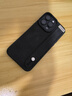 圣圖朗小羊皮翻毛皮16pro純色適用iPhone15max蘋果13手機殼高級感12情侶11全包硅膠男女款14pm防摔保護套 翻毛皮-黑色+腕帶 iPhone 14 Pro Max 曬單實拍圖