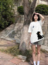 一寸相思聯(lián)名可愛(ài)小貓純棉短袖夏季t恤女2025新款洋氣夏裝顯瘦小個(gè)子上衣 白色-可愛(ài)貓咪 L (100-110斤） 曬單實(shí)拍圖
