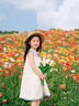 年衣童裝女童2025年夏季新款中國風(fēng)可愛(ài)公主公主裙無(wú)袖披肩連衣裙 云水藍 130 曬單實(shí)拍圖