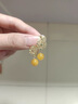奈維斯汀無(wú)耳洞耳夾新中式蜜蠟耳環(huán)黃色耳飾女高級(jí)感秋冬耳釘小眾秋楓 秋楓耳夾8mm 曬單實(shí)拍圖