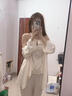 XPAY日系睡衣女2025款春夏冰絲掛脖性感露背吊帶上衣長褲外袍 香檳色 M 曬單實拍圖