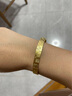歐鑫福爆款金包銀吉言開(kāi)口手鐲足金999包足銀純手工鏨刻好寓意節日送禮 金包銀吉言開(kāi)口手鐲 包金1.5克-總重約30克 曬單實(shí)拍圖