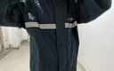 QIAN防暴雨應急救援反光條大面罩防雨雨衣套裝 藏青 2XL 曬單實(shí)拍圖