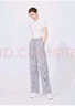 Navigare意大利小帆船女休閑褲夏季時(shí)尚薄款透氣運動(dòng)褲寬松顯瘦百搭直筒褲 冰河灰 S 曬單實(shí)拍圖