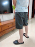 啄木鳥(niǎo)短褲男夏季新款外穿純棉寬松大碼中老年人休閑五分褲爸爸裝大褲頭 淺灰+深灰 L 曬單實(shí)拍圖