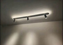 黑控 射燈led軌道燈北歐家用客廳天花筒燈明裝衣帽間服裝店鋪商用射燈 啞黑 3頭【120CM】三色 曬單實(shí)拍圖