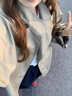 棉致風(fēng)衣外套女春季2025年新款春秋韓版休閑洋氣女士短外套上衣秋冬 豆綠色 S 【建議80-100斤】 曬單實(shí)拍圖