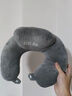 獵瑞U型枕旅行便攜辦公室脖枕學(xué)生頸枕坐車(chē)飛機睡覺(jué)男女夏季午休靠枕 灰色 駝峰U型枕【30*30*12】 曬單實(shí)拍圖