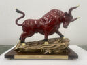銅之祥《扭轉(zhuǎn)乾坤》銅牛擺件華爾街牛旺市牛家居客廳工藝品開業(yè)禮品 紅色 大號(hào)6.5kg/32*15*25 曬單實(shí)拍圖