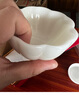 MULTIPOTENT主人杯功夫茶杯羊脂玉瓷陶瓷青白玉主人杯異形杯3號(hào) 曬單實(shí)拍圖