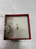 GIOIO胖東來品質(zhì)碎冰冰金戒指鍍999真仿金包銀莫比烏斯情侶對戒男女 磨砂鍍金包銀戒指(證書+禮盒) 曬單實(shí)拍圖