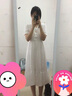 愛(ài)葵茵2025夏季新款韓版流行裙子桔梗法式復(fù)古氣質(zhì)仙女小香風(fēng)白色連衣裙 白色 M 【96-105斤】 曬單實(shí)拍圖
