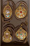 夢(mèng)金園 黃金吊墜 足金花絲八寶羅盤(pán)螺鈿足金吊墜生日禮物 凈金重約20.8g-克重多退少補 曬單實(shí)拍圖
