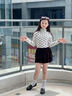 愛(ài)邁尼 AMENCL女童高級(jí)感秋冬裙子2025新款兒童洋氣絲絨半身裙大童春季黑色短裙 4500黑色 140cm 曬單實(shí)拍圖