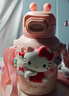 Next Kiss英國聯(lián)名Hello Kitty保溫杯女高顏值可愛(ài)保溫水杯兒童便攜大肚杯 凱蒂貓 600ml 曬單實(shí)拍圖
