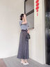 Carl Beck品牌法式配裙子單鞋女2025年春夏新款蝴蝶結(jié)水鉆溫柔粗跟尖頭女鞋 杏色 40 曬單實(shí)拍圖