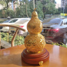 銅老爺銅制花絲葫蘆家居飾品鎏金工藝品客廳電視柜桌面裝飾高檔喬遷禮品 大富大貴葫蘆【16*16*28cm】 28cm 曬單實(shí)拍圖