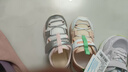 基諾浦 兒童學(xué)步鞋沙灘鞋 夏季兒童軟底機能鞋 男女童透氣涼鞋GW1741 銀色/亮白/清新粉 25.5 160mm 適合腳長(cháng)160-165mm 曬單實(shí)拍圖