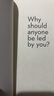 英文原版 你憑什么領(lǐng)導(dǎo)別人Why Should Anyone Be Led by You 羅布戈菲 曬單實(shí)拍圖