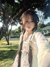 漢虞葵原創(chuàng)漢服女【清菏】齊胸襦裙日?？钪袊?guó)風(fēng)新款漢元素春夏 【清荷粉】上衣+裙子+披帛+肩花 M 曬單實(shí)拍圖