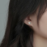 彩萊婭925純銀蝴蝶耳釘女韓版彩色鋯石耳骨釘新款輕奢小眾耳環(huán)時尚耳飾 925銀蝴蝶耳釘 禮盒包裝 曬單實拍圖