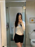 JIOESC安全褲打底褲女夏冰絲薄款防走光無(wú)痕內褲學(xué)生保險短褲收腹提臀褲 冰絲花邊安全褲【黑】?jì)?yōu)質(zhì)款1條 XL (適合105-135斤) 曬單實(shí)拍圖