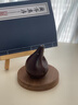 北美黑胡桃實(shí)木展示架托新中式靈石茶壺葉罐陶瓷桌面擺件文玩底座 正圓形14cm*14cm*2cm 曬單實(shí)拍圖