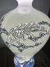 古瑤景德鎮陶瓷大師手繪青花瓷薄胎描金花瓶新中式家居客廳博古架擺件 手工雕刻青花描金報春圖梅瓶 曬單實(shí)拍圖