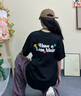 LEMANISM短袖男t恤夏潮牌重磅純棉半袖情侶體恤女寬松上衣女潮流帥氣百搭 黑色 S 曬單實(shí)拍圖